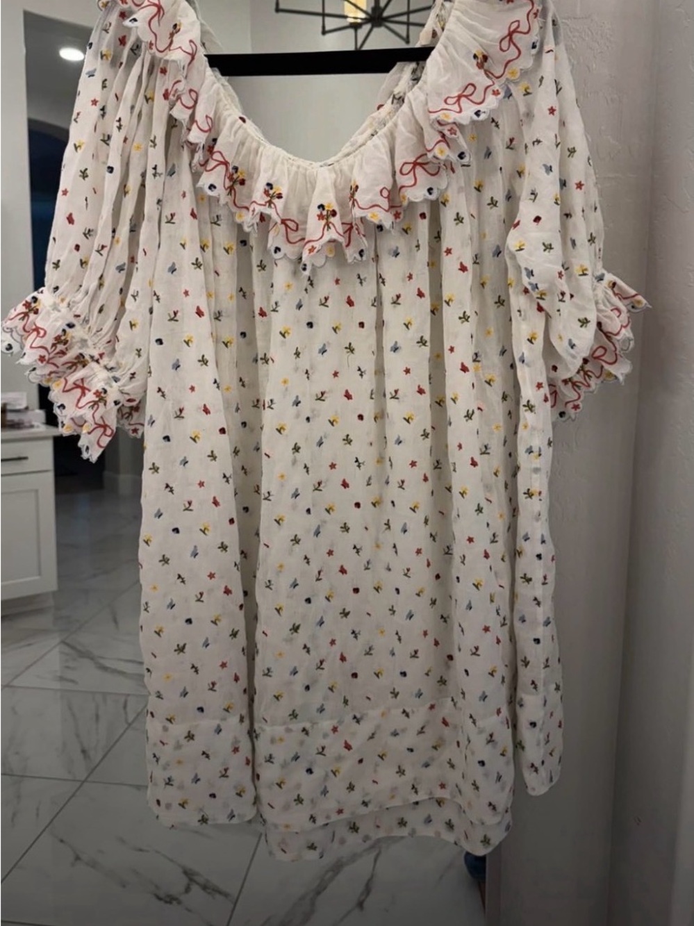 ISO DÔEN CHATEAU EMBROIDERED SHORT NIGHTGOWN IN ANY SIZE